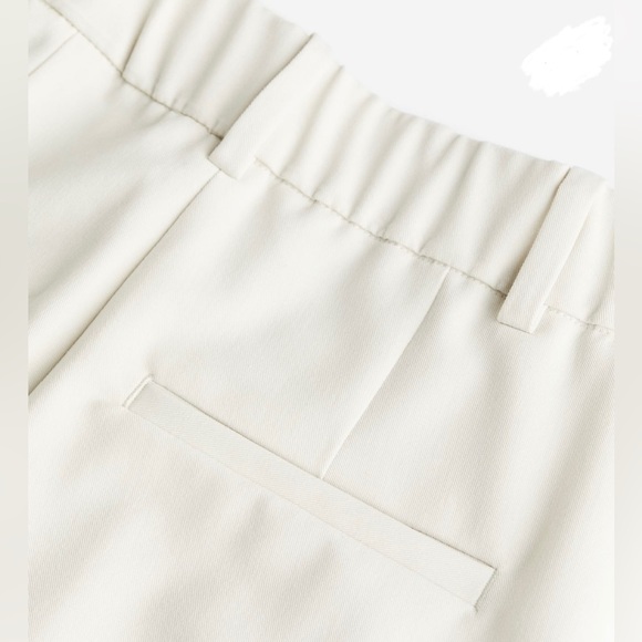 Ankle length slim fit trouser in a stretch weave regular waist with elastication - Picture 4 of 5